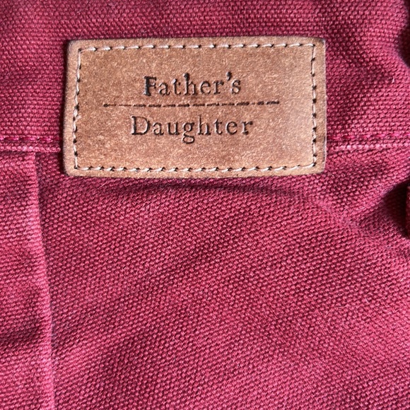 Father’s Daughter Brendan High Rise Short in Brick, USA Made, 100% Cotton, 28. - Picture 3 of 11